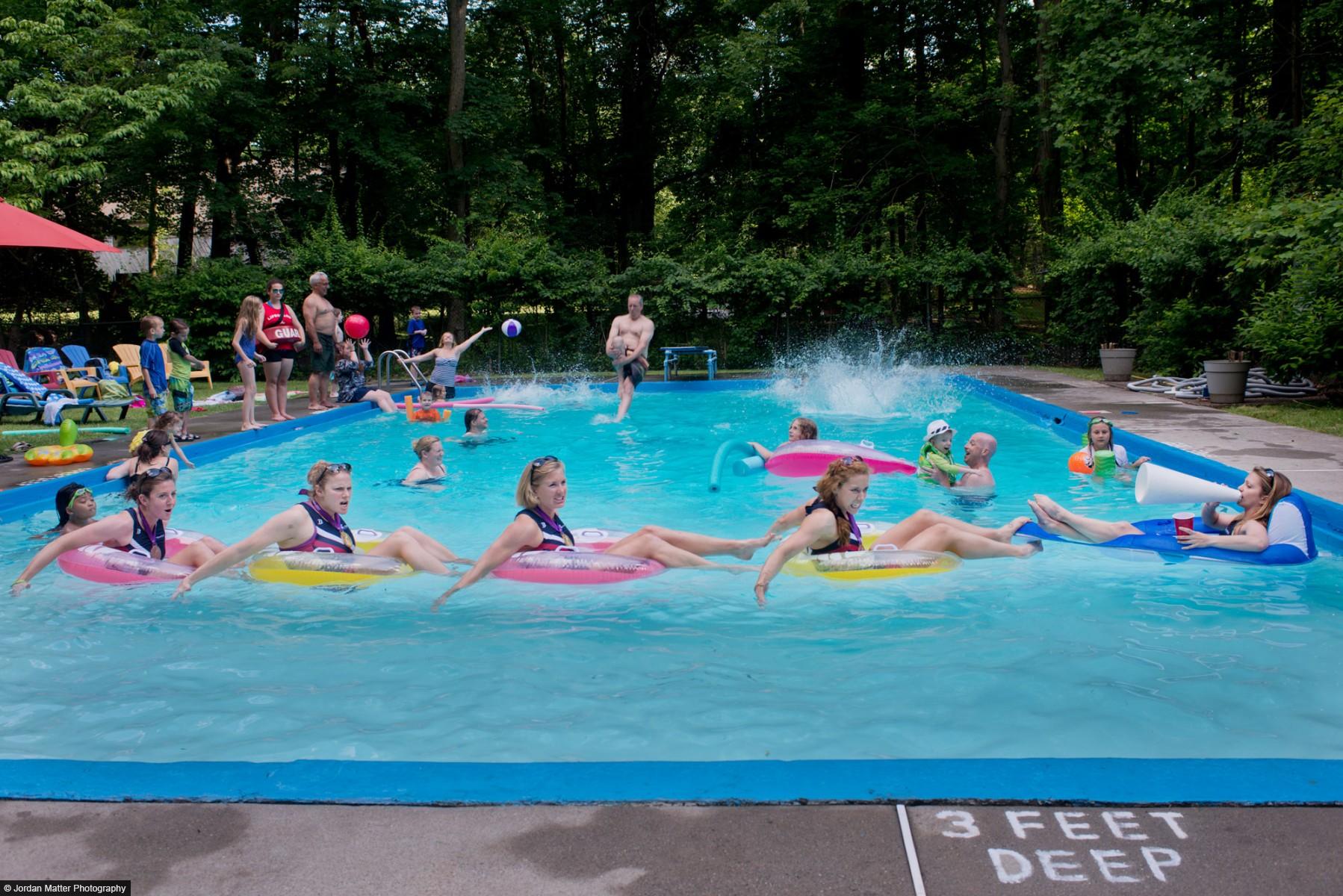 "Pool Party" / Members of the US Olympic Rowing Team