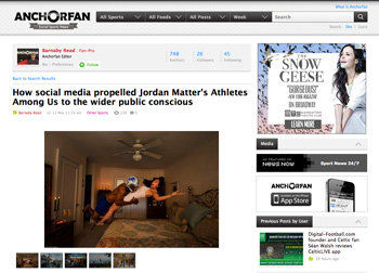 Athletes Among Us featured in anchorfan.com